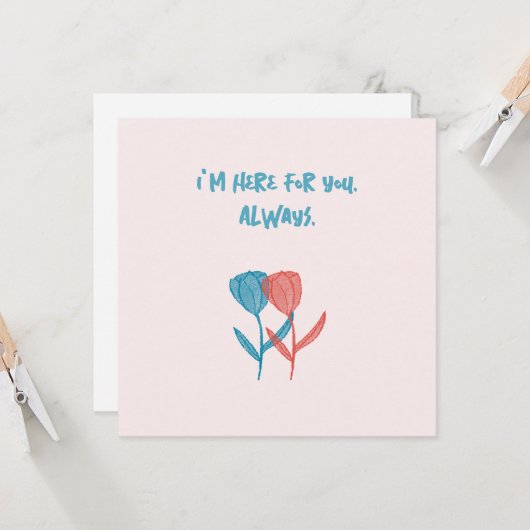 Von Hand gezeichnet, mosaik inspiriert, blaue und  Karte (Vorderseite/Rückseite Beispiel)