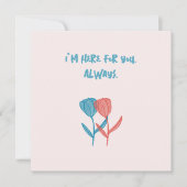 Von Hand gezeichnet, mosaik inspiriert, blaue und  Karte (Vorderseite)