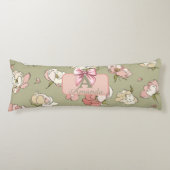 Von Hand Gezeichnet Peony Pattern Seitenschläferkissen (Vorderseite)
