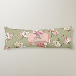 Von Hand Gezeichnet Peony Pattern Seitenschläferkissen