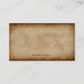 Von Hand Gezeichnet Quadrat- und Kompass-Pergament Visitenkarte (Rückseite)