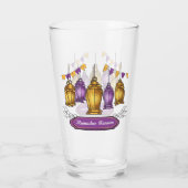 von Hand gezeichnet Rmadan-Kareem- T - Shirt Schlü Glas (Rückseite)