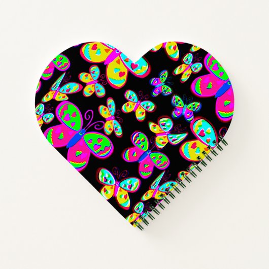 Von Hand gezeichnet Schmetterlinge aus Hell und Sc Notizblock (Rückseite)