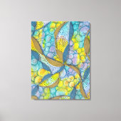 Von Hand gezeichnet, verworrene künstlerische Farb Leinwanddruck (Vorderseite)