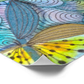 Von Hand gezeichnet, verworrene künstlerische Farb Poster (Ecke)