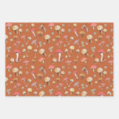 Von Hand Gezeichnet Waldmushrooms Nature Cotatteco Geschenkpapier Set (Vorderseite 2)