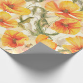 Von Hand gezeichnet Wasserfarbenblütenmuster mit n Geschenkpapier (Ecke)