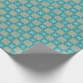 Von Hand Gezeichnet Winterschneeflockenmuster - Ge Geschenkpapier (Ecke)