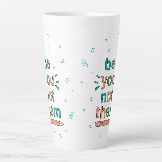 Von Hand Gezeichnet, zitieren Sie intelligente Kid Milchtasse (Vorderseite)