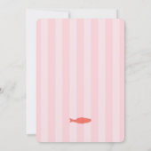 Von Hand Gezeichnet zwei weniger Fische in der Dus Einladung (Rückseite)