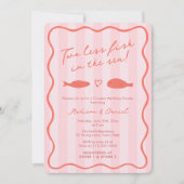 Von Hand Gezeichnet zwei weniger Fische in der Dus Einladung (Vorderseite)