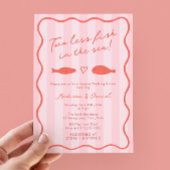 Von Hand Gezeichnet zwei weniger Fische in der Dus Einladung