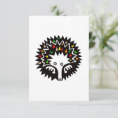 Von Hand gezeichnete ECHIDNA - Wildtiere - Erhaltu Dankeskarte (Stehend Vorderseite)