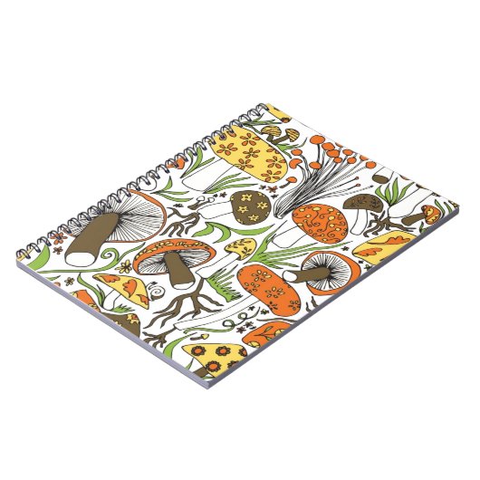 Von Hand gezeichnete Pilze Notizblock (Linke Seite)