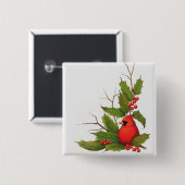 Von Hand gezeichnete Weihnachtsillustration: Button (Vorne & Hinten)