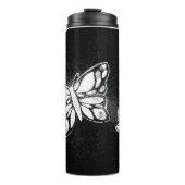 von Hand gezeichneter Schmetterling  Thermosbecher (Vorderseite)