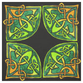 Von Hand gezeichnetes keltisches grünes Stoff (Muster)