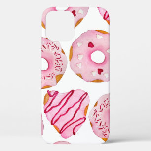 Von Hand gezeichnetes, nahtloses Muster mit rosa Case-Mate iPhone Hülle