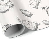 Von Hand gezeichnetes Packpapier des (Rolleneckpunkt)