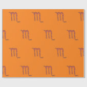 Von Hand gezeichnetes Skorpions-Tierkreis-Zeichen Geschenkpapier (Flach)