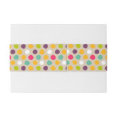 Von Hand gezeichnetes Tupfenmuster Einladungsbanderole (Rückseitenbeispiel)