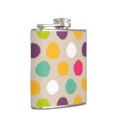 Von Hand gezeichnetes Tupfenmuster Flachmann (Rechts)