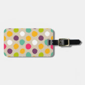 Von Hand gezeichnetes Tupfenmuster Gepäckanhänger (Vorderseite horizontal)