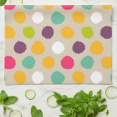 Von Hand gezeichnetes Tupfenmuster Handtuch (Gefaltet)