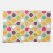 Von Hand gezeichnetes Tupfenmuster Handtuch (Horizontal)