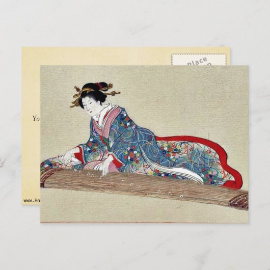 von Hasegawa, Settei Ukiyo-e. Postkarte (Vorne/Hinten)