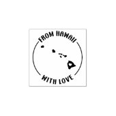 Von Hawaii aus mit Liebe, Gummistempel (Prägung)