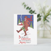 Von Heck ist Weihnachtskarte für Weihnachten Postkarte (Stehend Vorderseite)