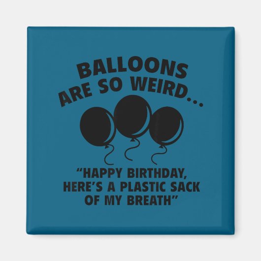 Von Hemd Frohen Geburtstag Plastik Sack Atem Magnet (Vorne)