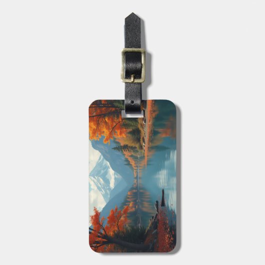 Von Herbst bis Winter Gepäckanhänger (Vorderseite vertikal)