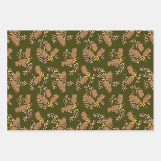 Von Herbst bis Winter: Wrapping Paper Sie Geschenkpapier Set (Vorderseite)