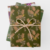 Von Herbst bis Winter: Wrapping Paper Sie Geschenkpapier Set (Beispiel)