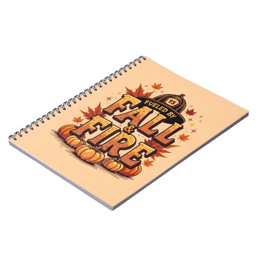 Von Herbst & Feuer angetrieben - Gemütlicher Herbs Notizblock (Linke Seite)