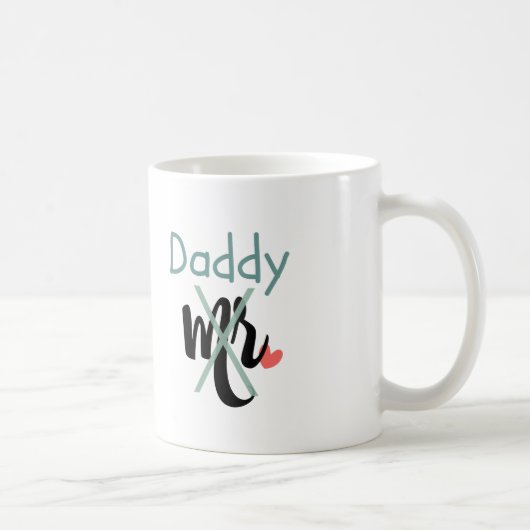 von Herrn zu Vati! Neue Vater-Tasse (Aqua) Kaffeetasse (Rechts)