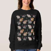 VON HERZEN Chow schwarze Shirts (Vorderseite)