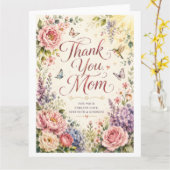 Von Herzen Danke Mama Blumengarten Karte (Gelbe Blume)