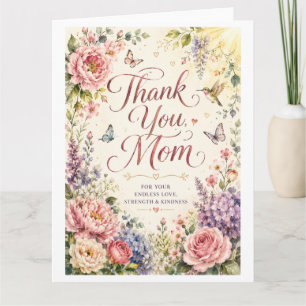 Von Herzen Danke Mama Blumengarten Karte