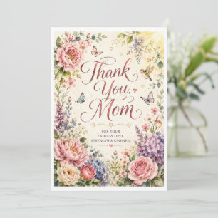 Von Herzen Danke Mama Blütenreicher Garten Grußkar
