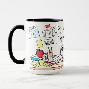Von Herzen Danke Mein Bester Lehrer Moderner Schri Tasse