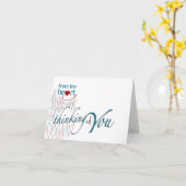 Von Herzen denken Sie an Sie! Karte (Gelbe Blume)