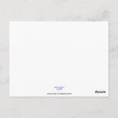 Von Herzen geben Postkarte (Rückseite)