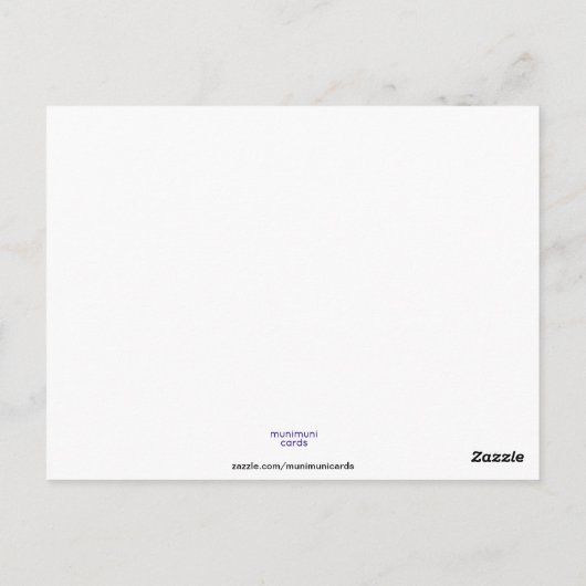 Von Herzen geben Postkarte (Rückseite)