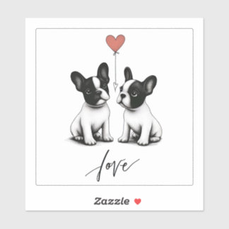 Von Herzen getickt Aufkleber