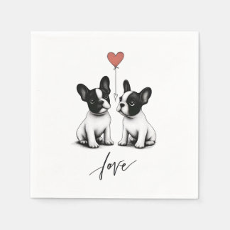 Von Herzen getickt Serviette