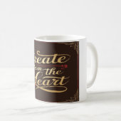 Von Herzen kreieren Kaffeetasse (VorderseiteRechts)