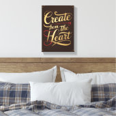 Von Herzen kreieren Leinwanddruck (Insitu (Schlafzimmer))